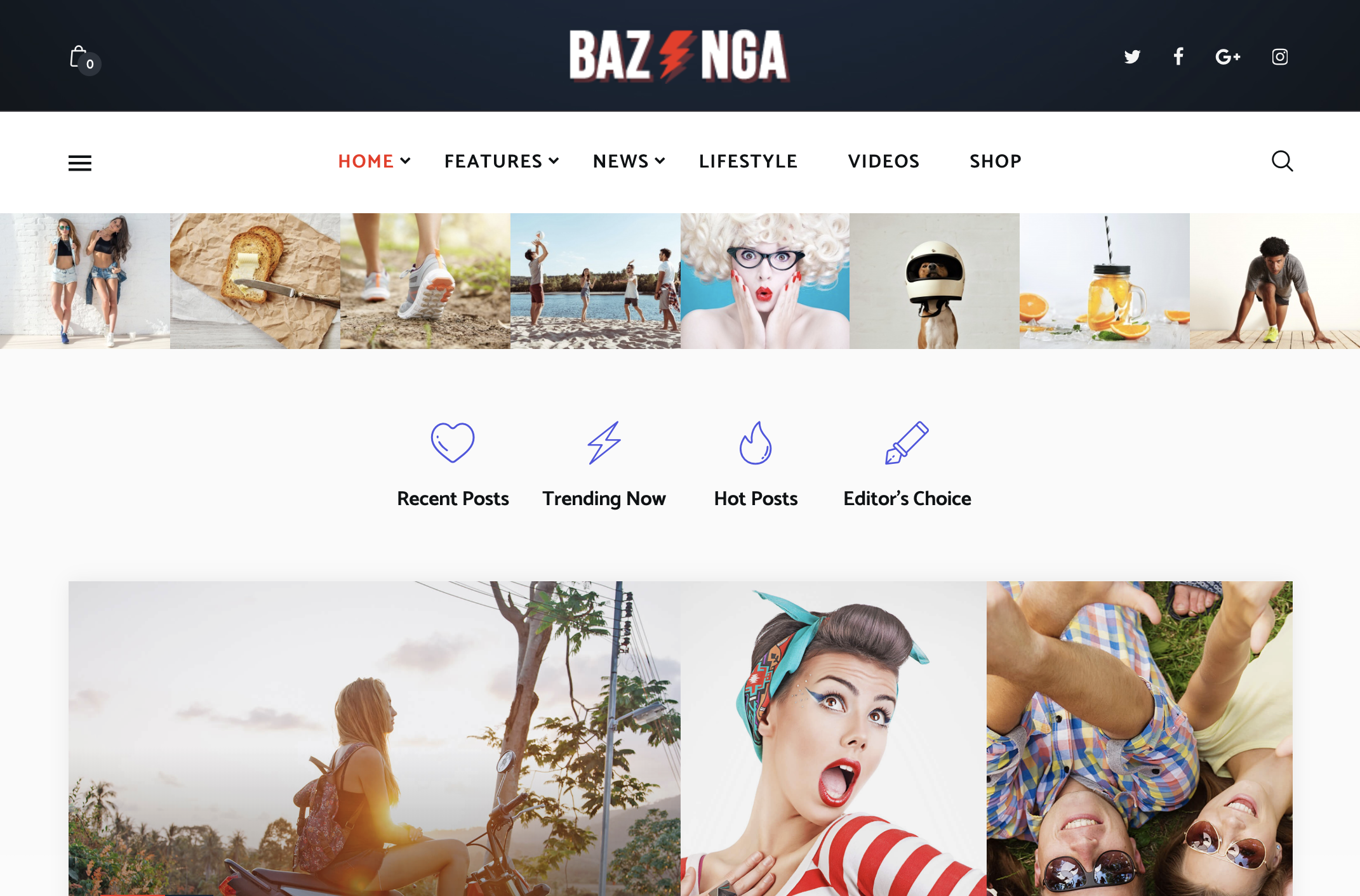 Bazinga | Magazine & Viral Blog WordPress Theme