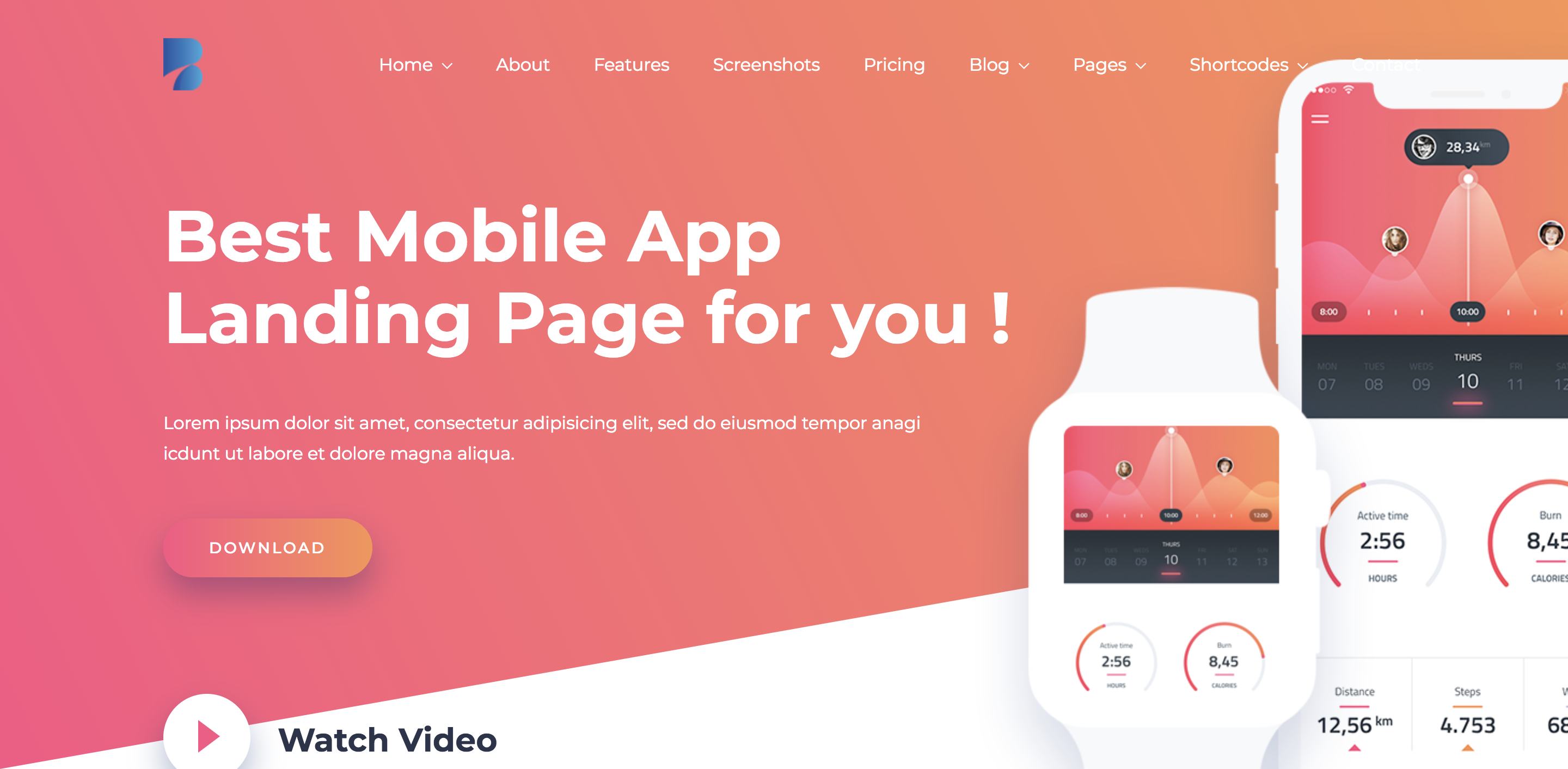 Applay - Mobile App Landing & Showcase Wordpress Theme