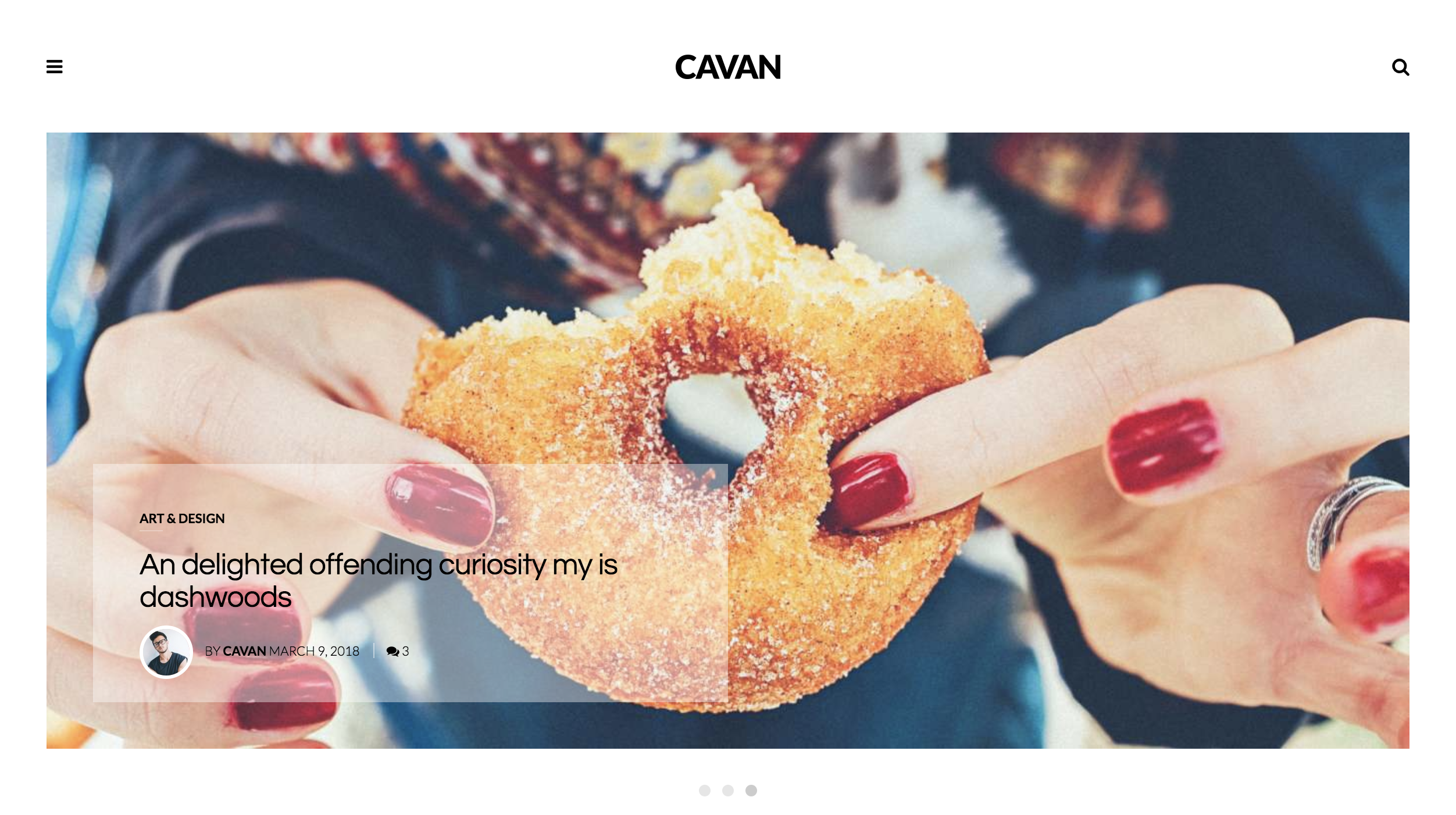 CAVAN – A Distinctive WordPress Theme food and lifestyle blogger.png