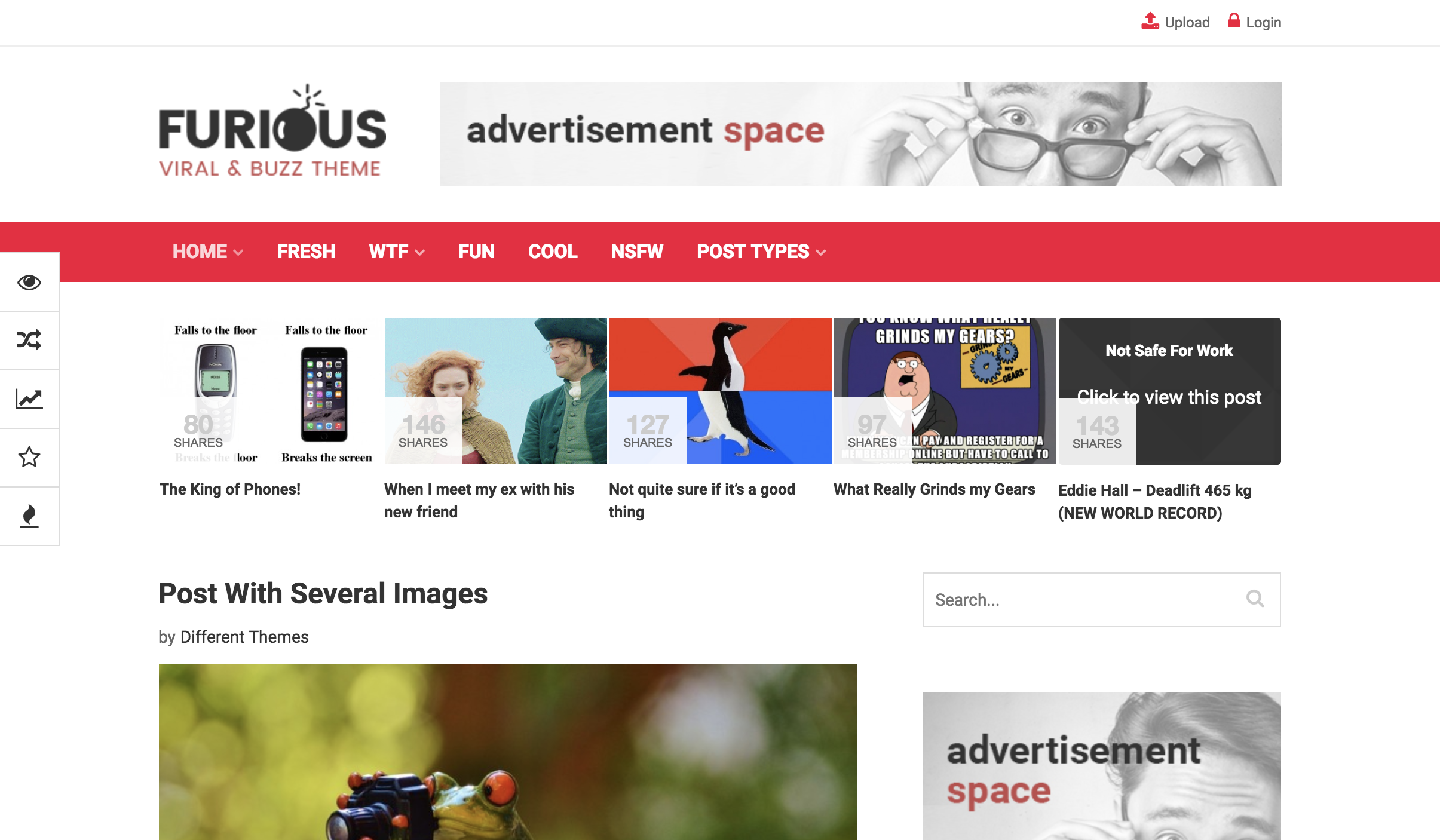 Furious - Viral & Buzz WordPress Theme