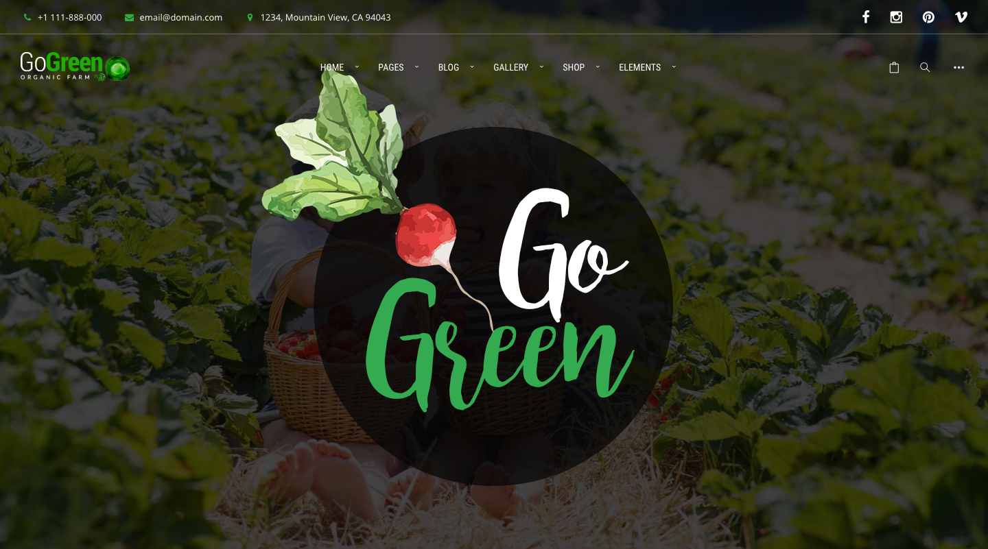 GoGreen Organic Food, Farm, Market Business WordPress Theme.png