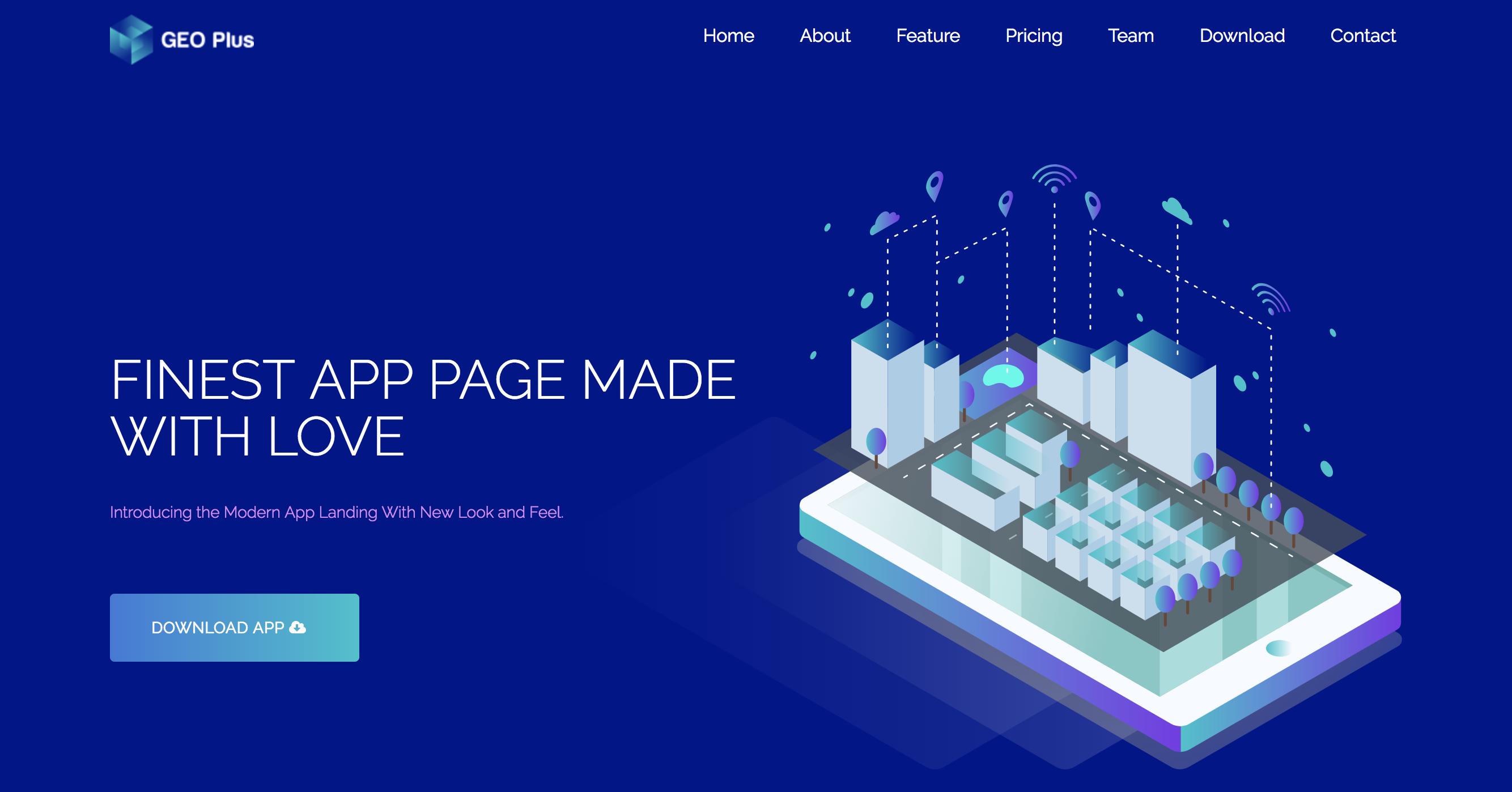 Home Isometric Blue – GEO PLUS App Landing Theme.png