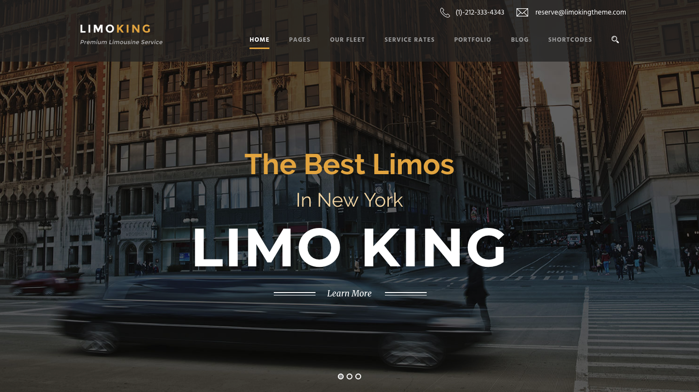 Limo King - Limousine : Transport : Car Hire Theme.png