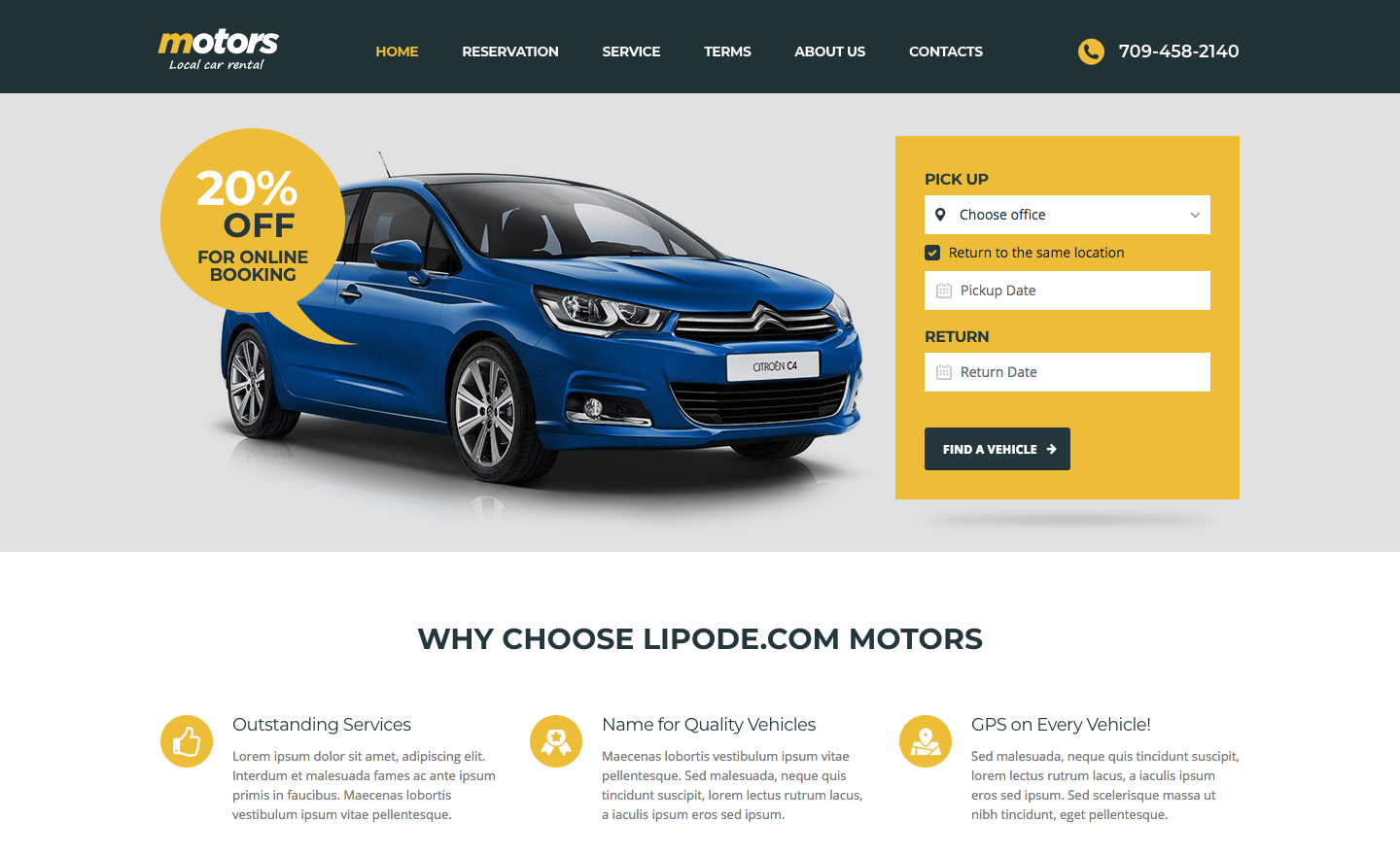 Motors ­- Automotive, Car Dealership, Car Rental, Vehicle, Bikes, Classified Listing WordPress Theme.png