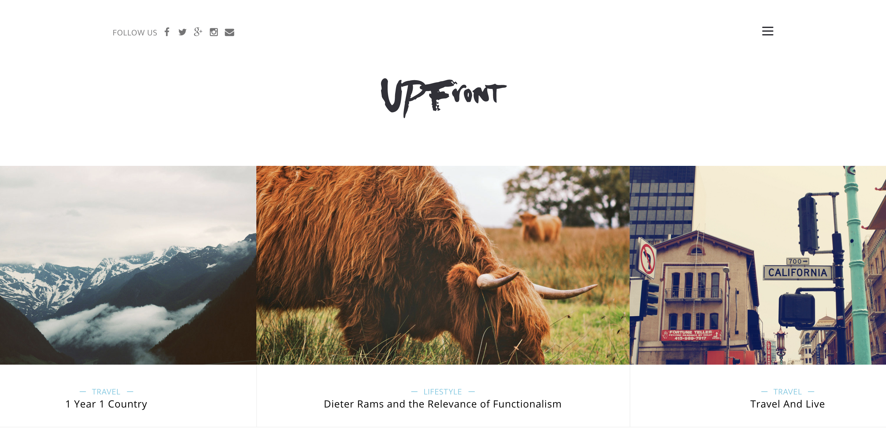 UPFront Medium Minimal Light Magazine Blog Responsive WordPress Theme.png