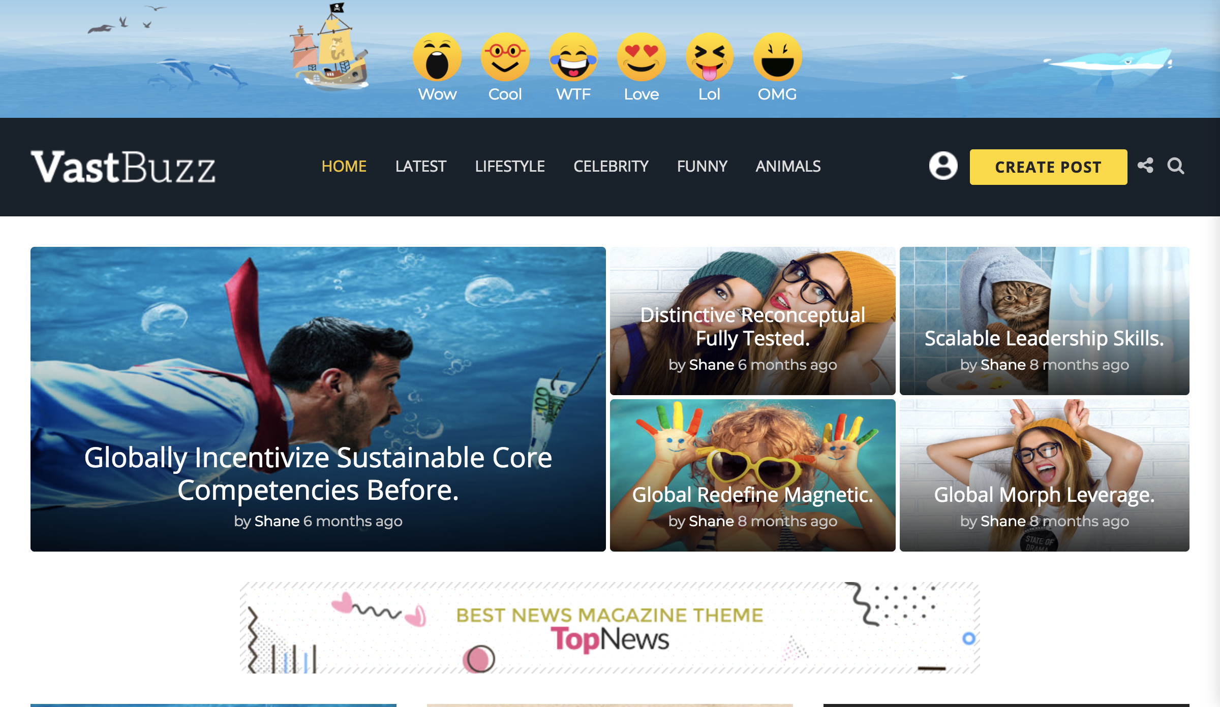 Vast Buzz - Viral & Buzz WordPress Theme