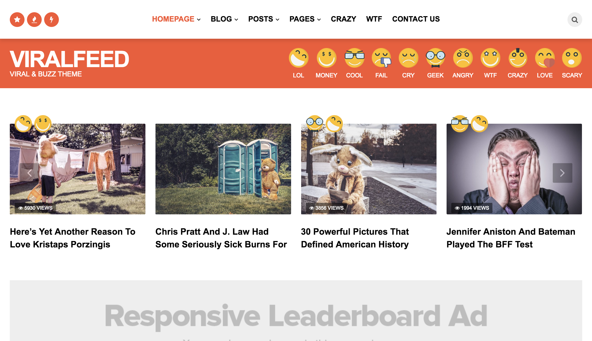 ViralFeed - Viral & Buzz WordPress Theme