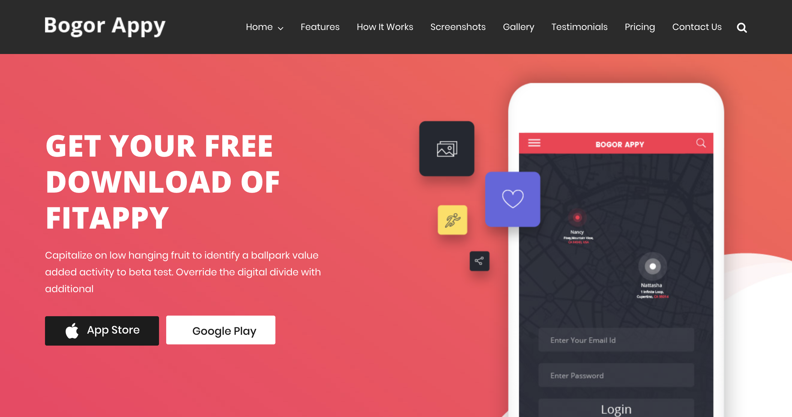 app landing page wordpress theme - Onepage – bogor.png