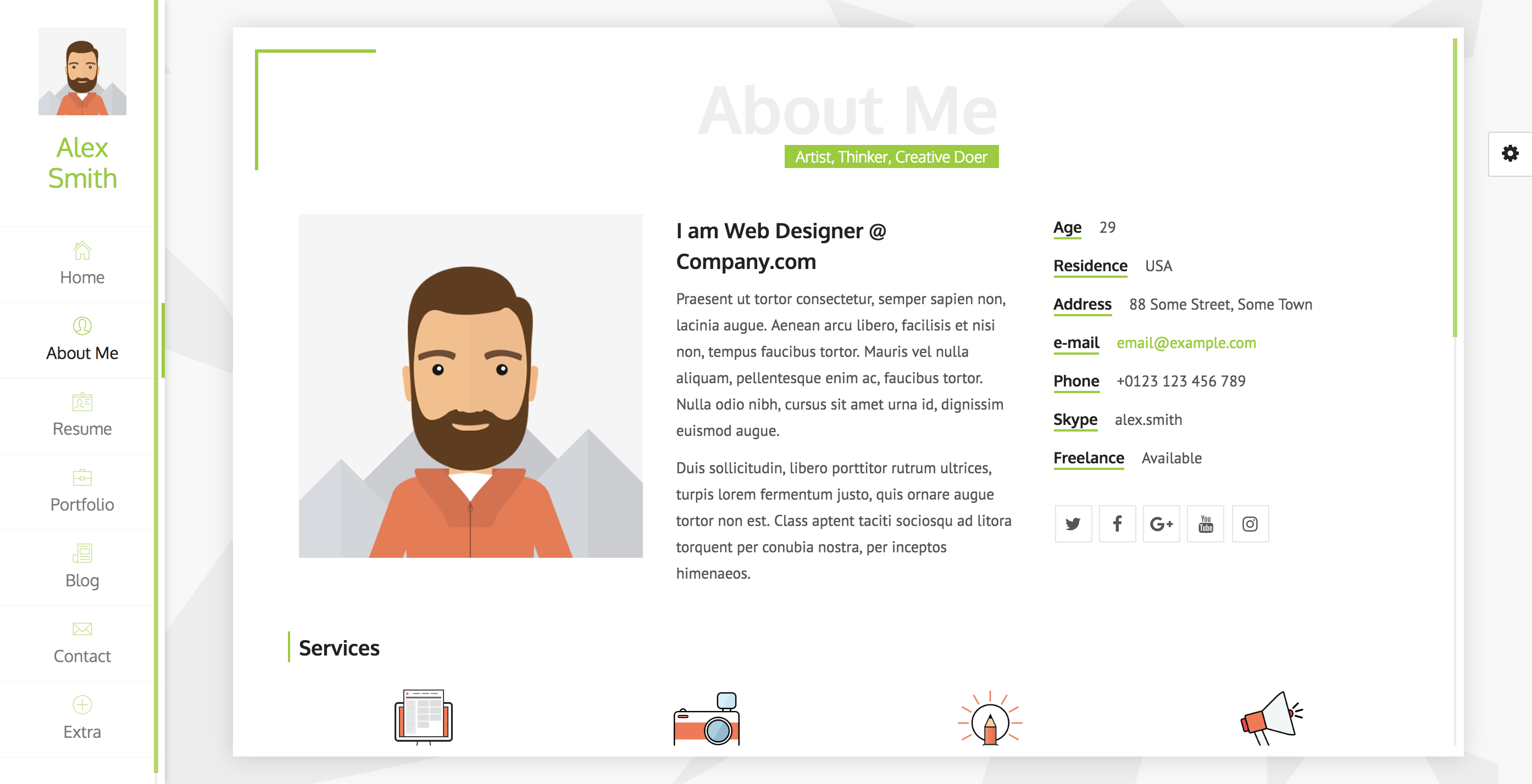 unique Resume, CV, vCard & Portfolio.png